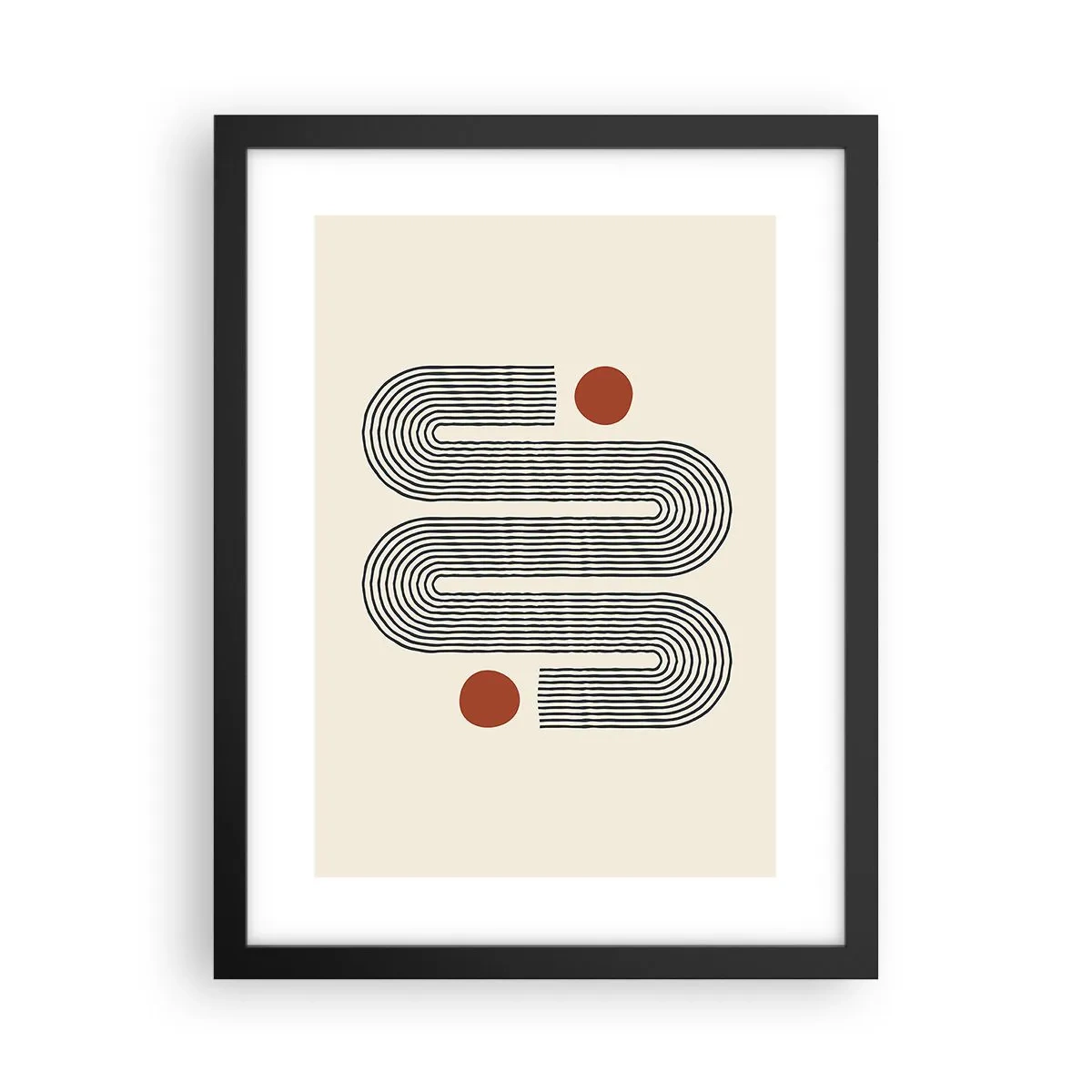 Poster in einem schwarzem Rahmen - Vom Anfang bis zum Ende - 30x40 cm