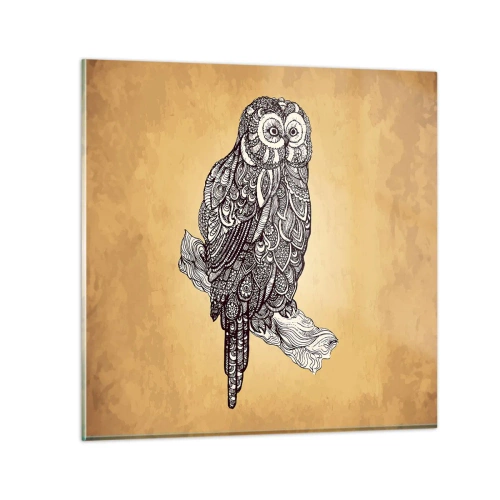 Glasbild - Bild auf glas - Kunstvolle Ornamente der Weisheit - 70x70 cm