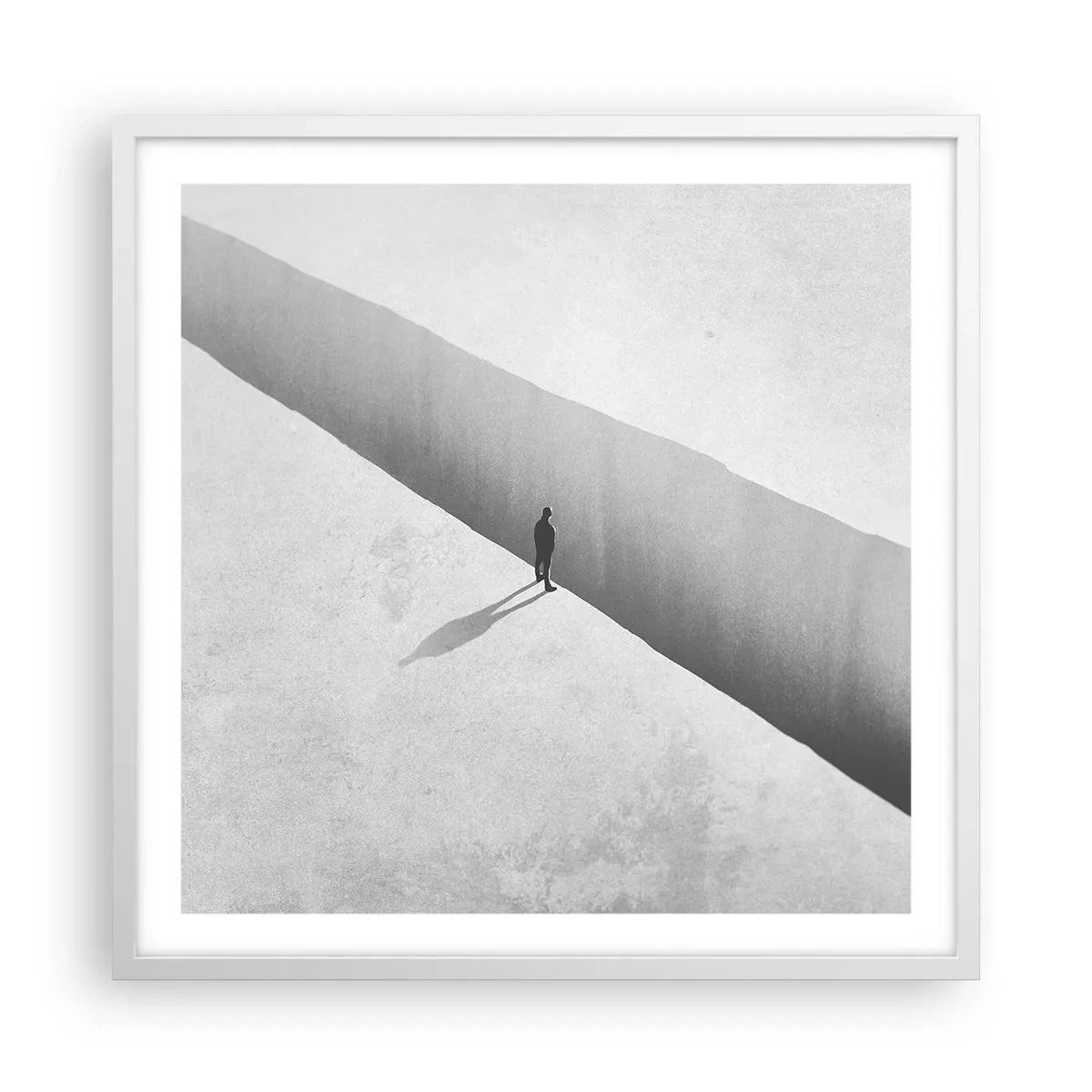 Poster in einem weißen Rahmen - Klares Ziel - 60x60 cm