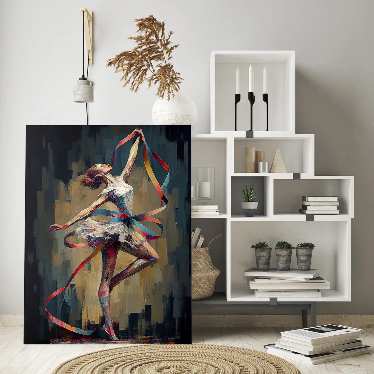 Glasbild - Bild auf glas - Bandtanz - 80x120 cm