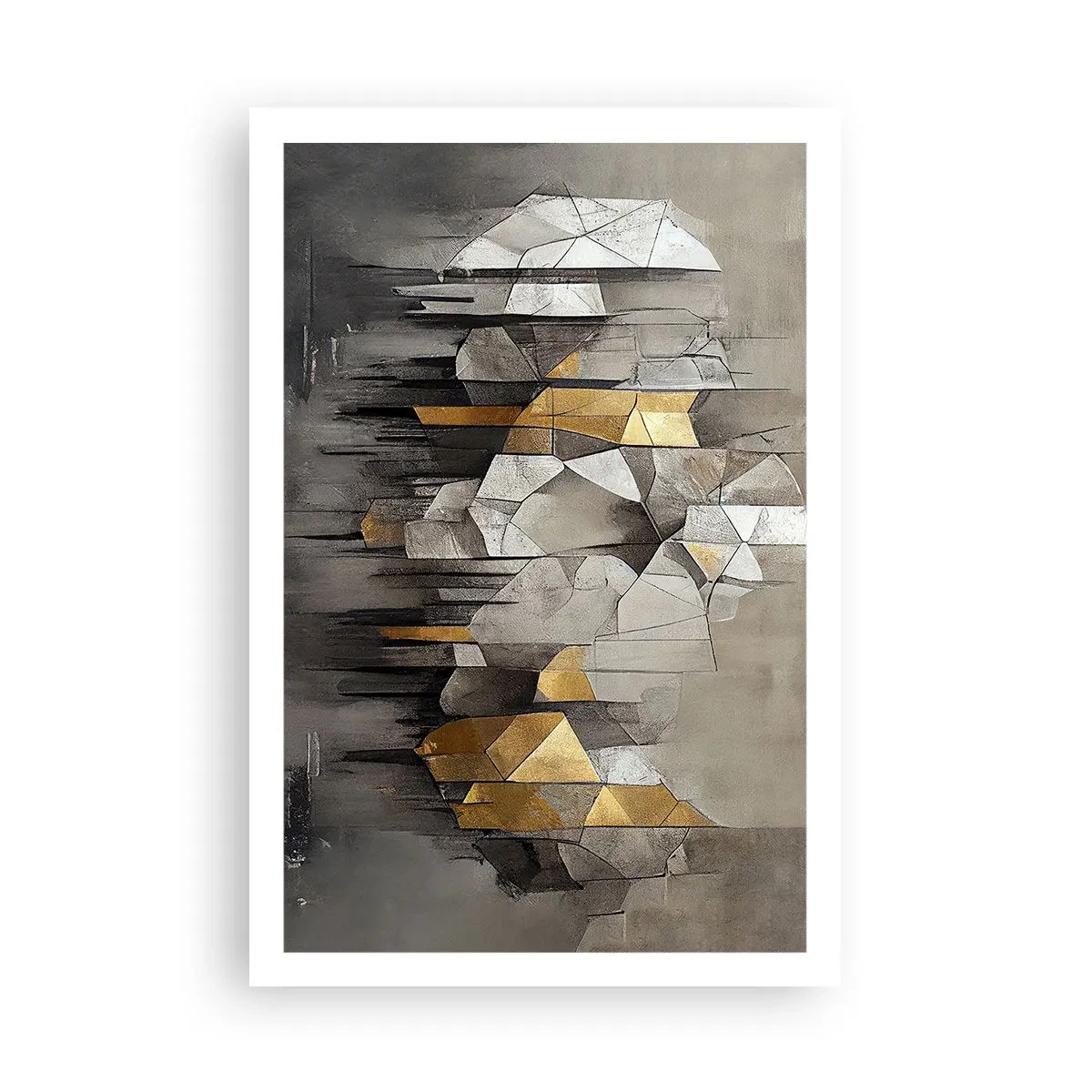 Poster - Komposition aus Eis und Licht - 61x91 cm