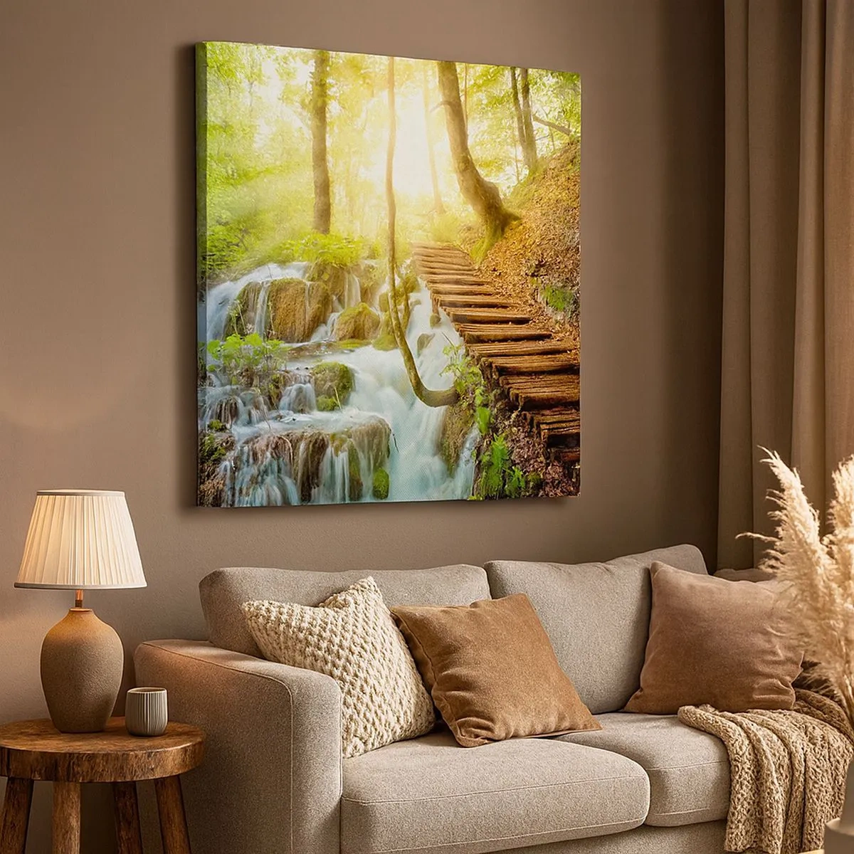 Bild auf Leinwand - Leinwandbild - Eine ersehnte Kühle - 30x30 cm