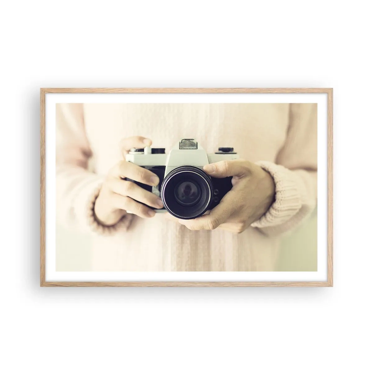 Poster in einem Rahmen aus heller Eiche - Um mehr zu sehen ... - 91x61 cm