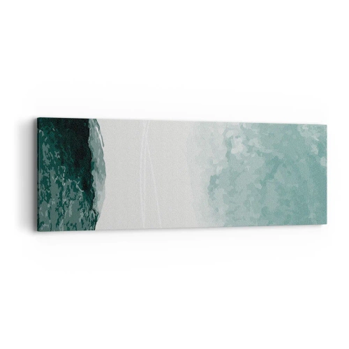 Bild auf Leinwand - Leinwandbild - Begegnung mit Nebel - 90x30 cm
