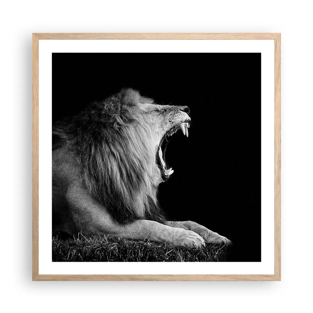 Poster in einem Rahmen aus heller Eiche - Ohne Zweifel - 60x60 cm