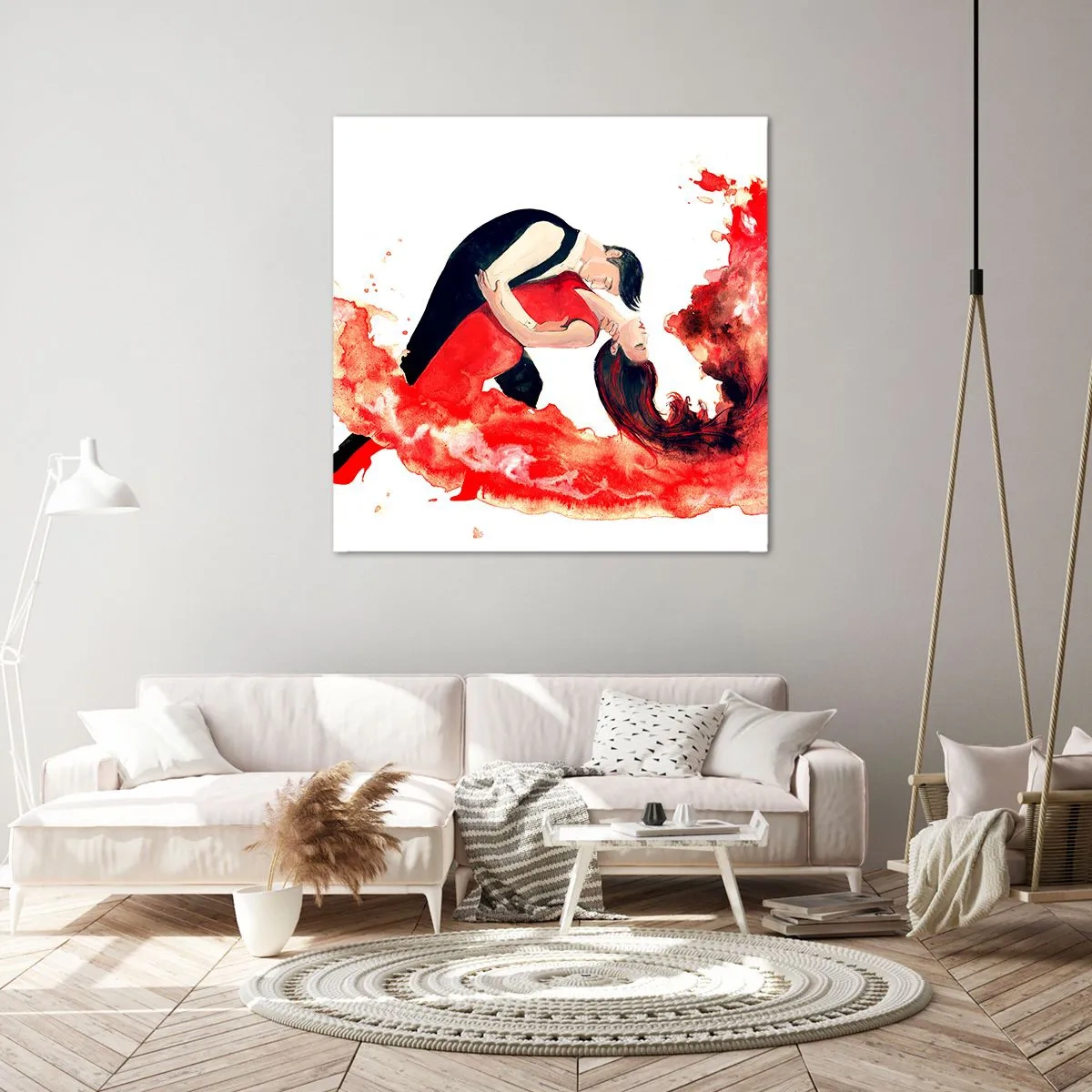 Bild auf Leinwand - Leinwandbild - Tango - eine sinnliche Welle - 50x50 cm