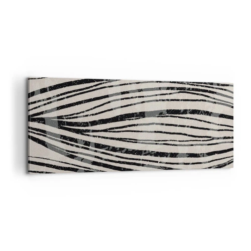 Bild auf Leinwand - Leinwandbild - Linienpool - 100x40 cm