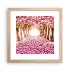 Poster in einem Rahmen aus heller Eiche - Der Weg ins Paradies - 30x30 cm