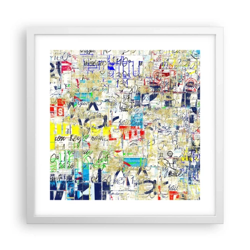 Poster in einem weißen Rahmen - Es freut einfach die Augen - 40x40 cm