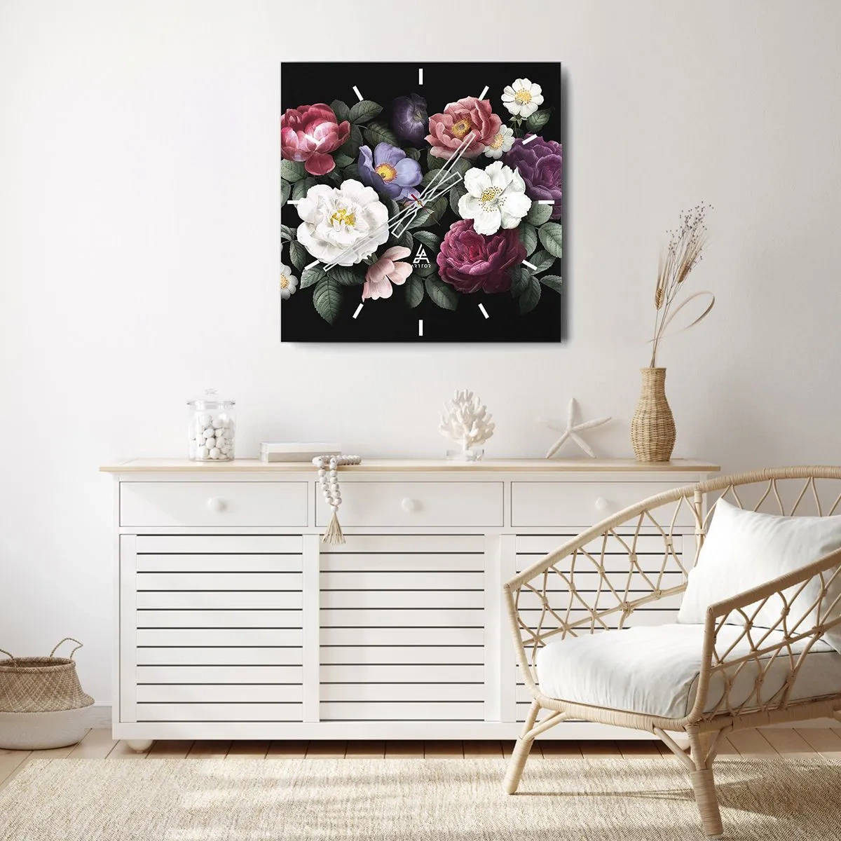 Wanduhr - Glasuhr - Aus dem Englischen Garten - 30x30 cm