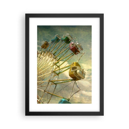 Poster in einem schwarzem Rahmen - Es wird Spaß geben ... - 30x40 cm