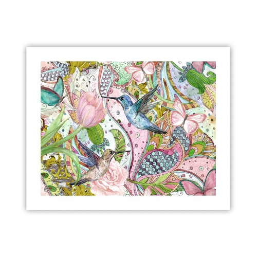 Poster - Verstrickt in Weinreben - 50x40 cm