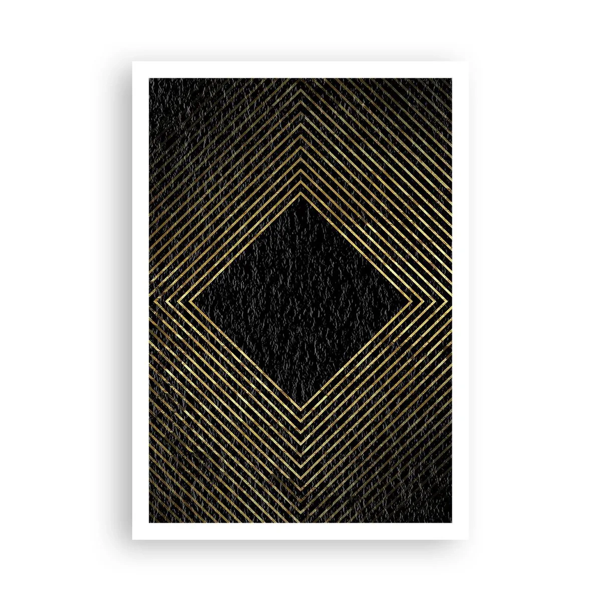 Poster - Geometrie im glamourösen Stil - 70x100 cm