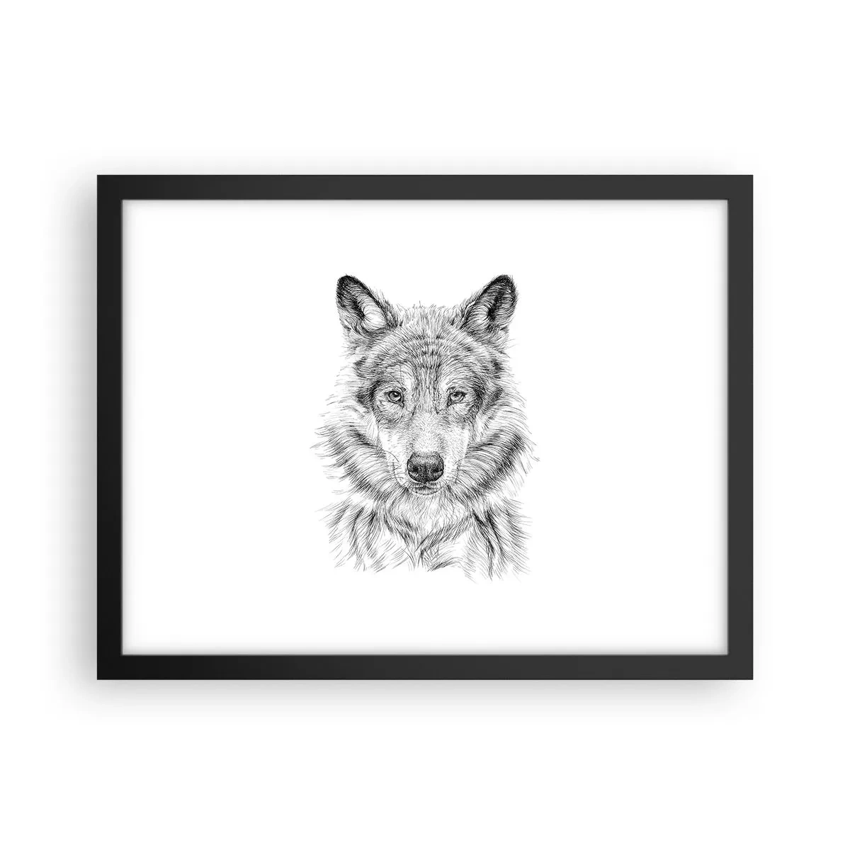 Poster in einem schwarzem Rahmen - Ein geborener Anführer - 40x30 cm