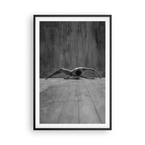 Poster in einem schwarzem Rahmen - Symmetrie gefunden - 61x91 cm