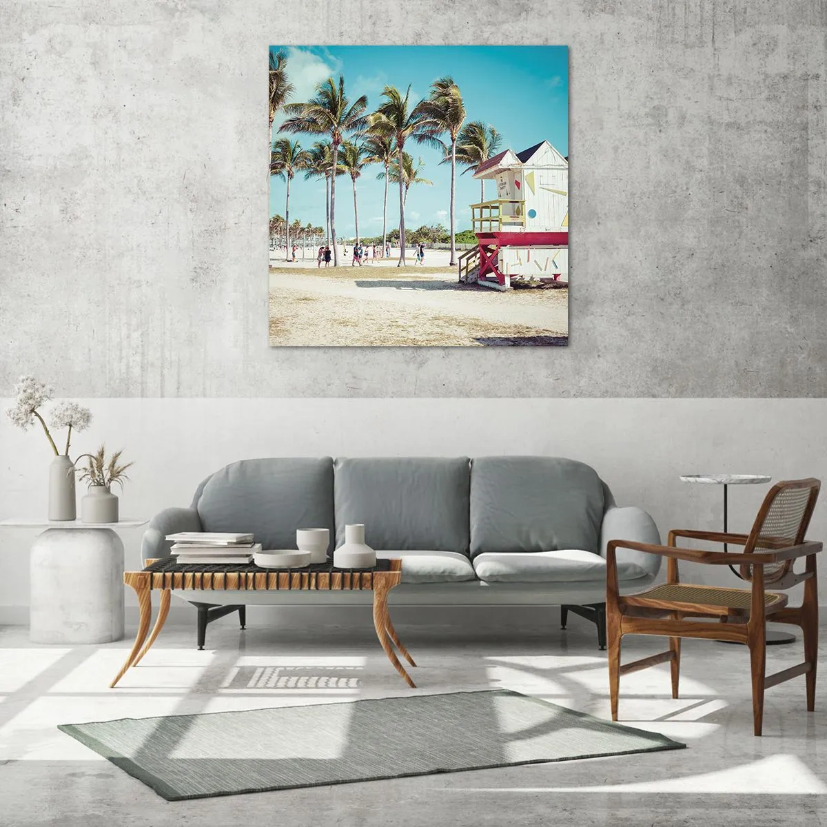 Glasbild - Bild auf glas - Dir steht ein schöner Tag bevor - 70x70 cm