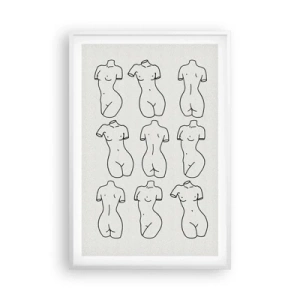 Poster in einem weißen Rahmen - Nur Venus - 61x91 cm