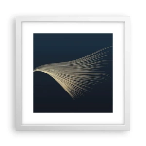 Poster in einem weißen Rahmen - Wie das Haar eines Engels - 30x30 cm