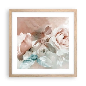 Poster in einem Rahmen aus heller Eiche - Geist der Romantik - 40x40 cm
