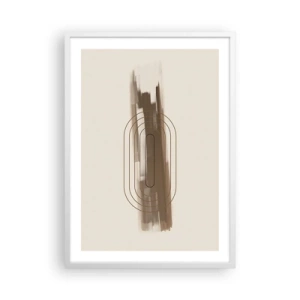 Poster in einem weißen Rahmen - Ein Hauch von Grau - 50x70 cm