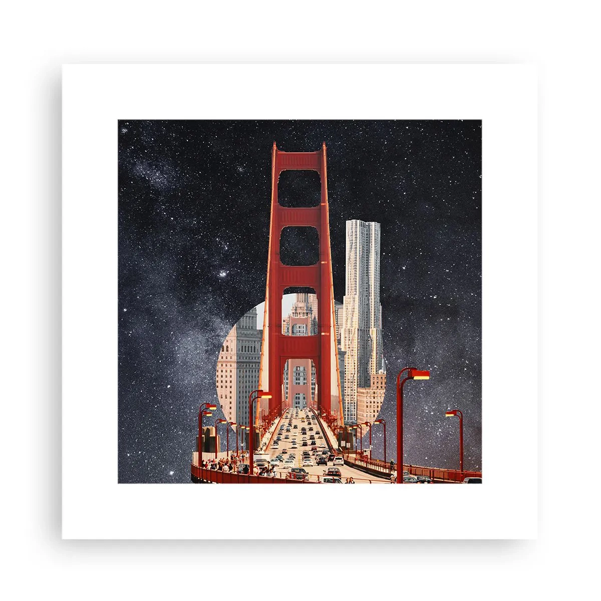 Poster - Immer im Mittelpunkt - 30x30 cm