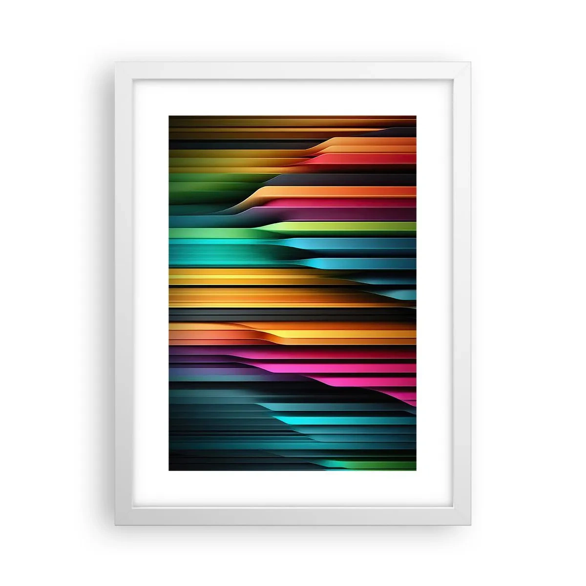 Poster in einem weißen Rahmen - Lichtorgan - 30x40 cm