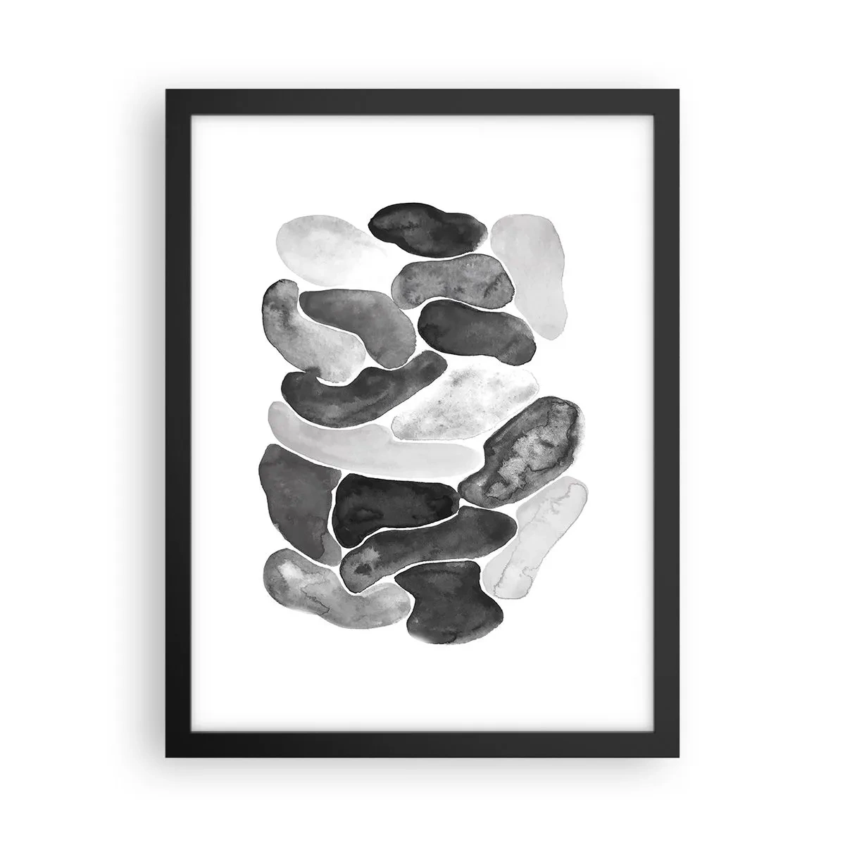 Poster in einem schwarzem Rahmen - Felsige Abstraktion - 30x40 cm