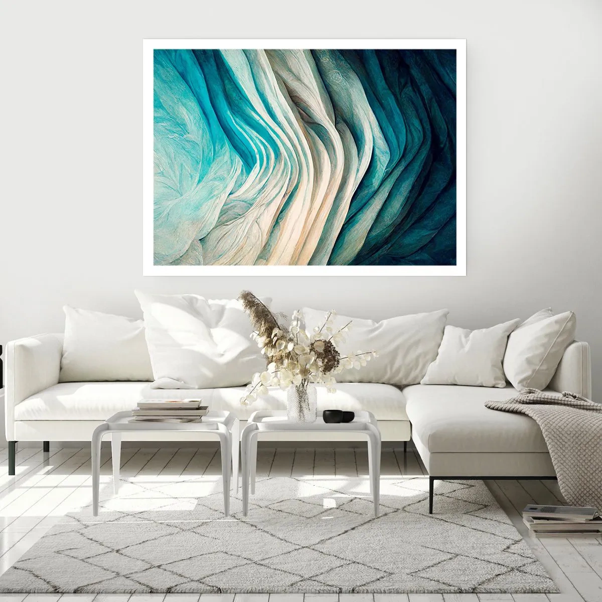 Poster - Blaue Unersättlichkeit - 70x50 cm