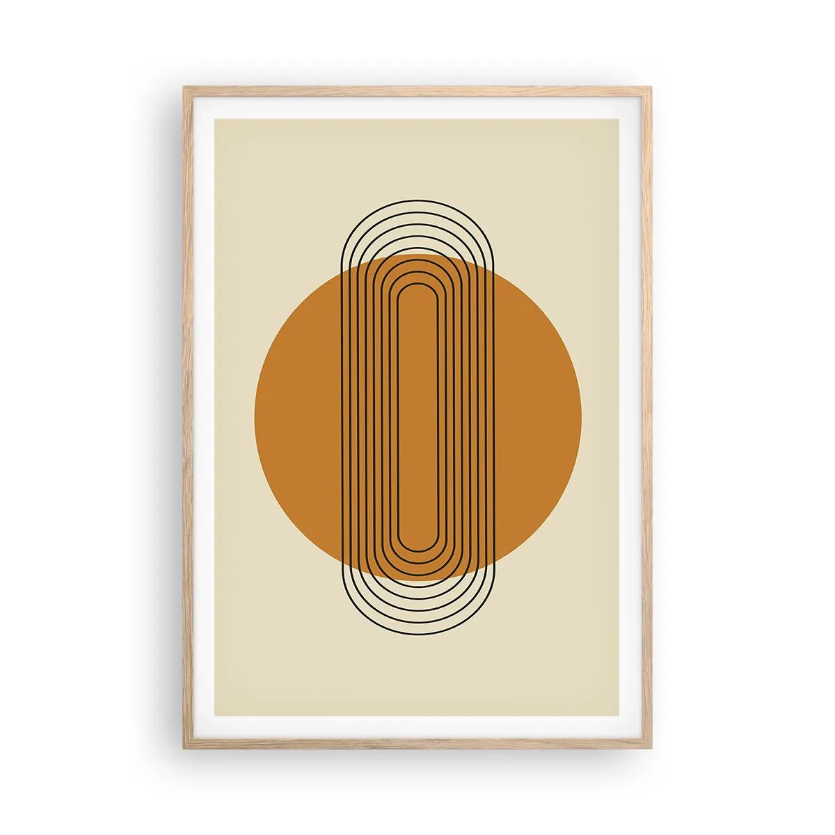 Poster in einem Rahmen aus heller Eiche - Perfekter Plan - 70x100 cm