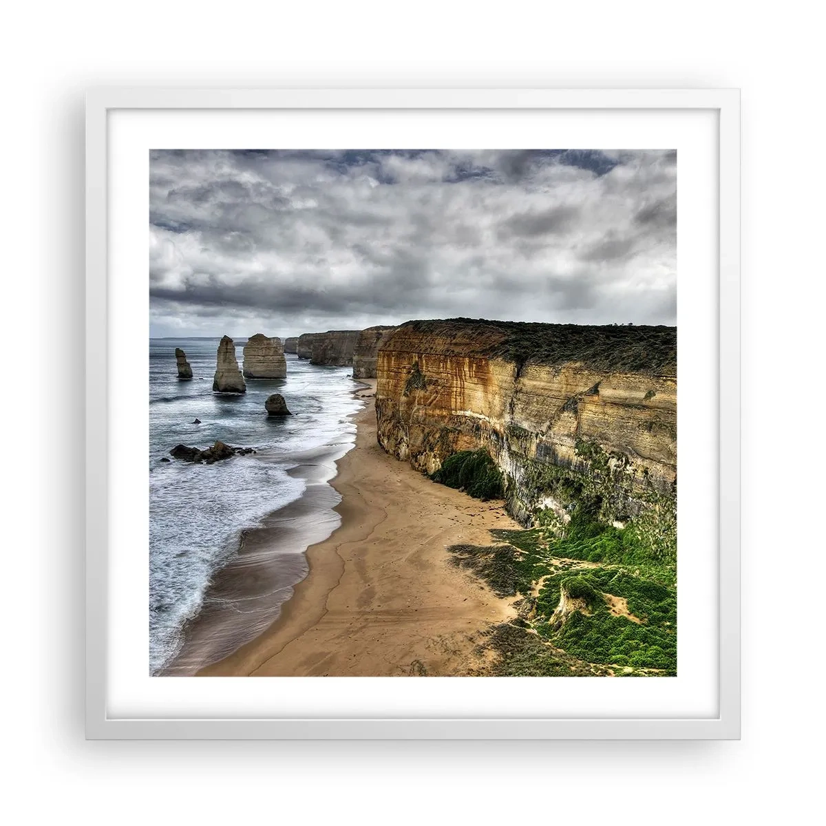 Poster in einem weißen Rahmen - Rohe Schönheit - 50x50 cm