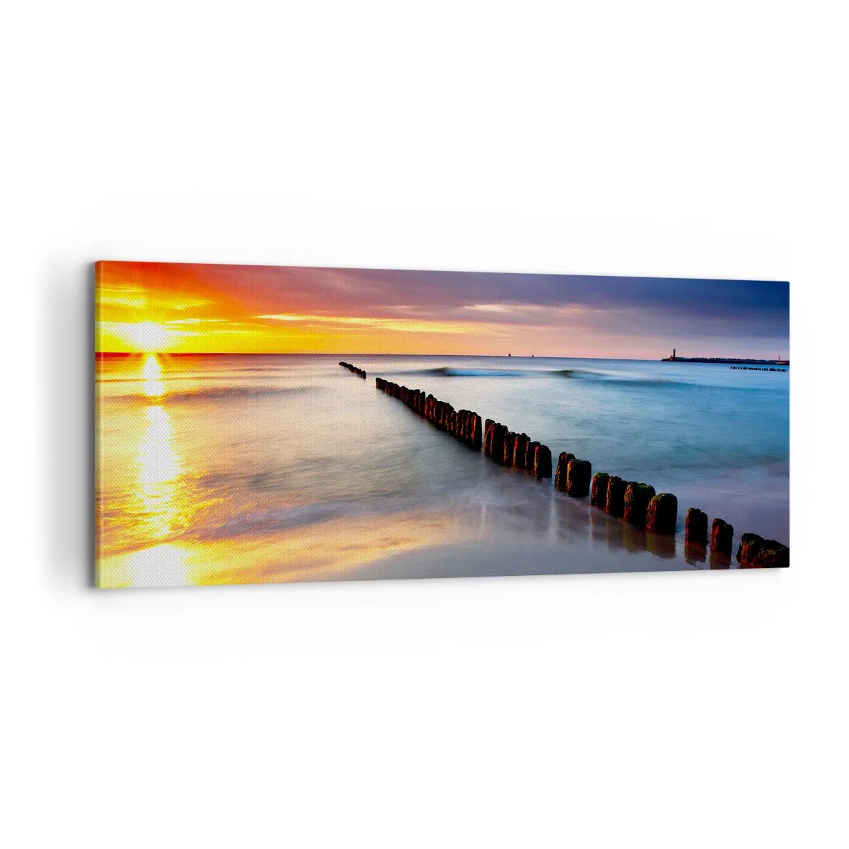 Bild auf Leinwand - Leinwandbild - Lausche der Stille - 100x40 cm