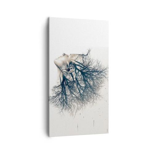 Bild auf Leinwand - Leinwandbild - Dem Rauschen der Bäume lauschen - 45x80 cm