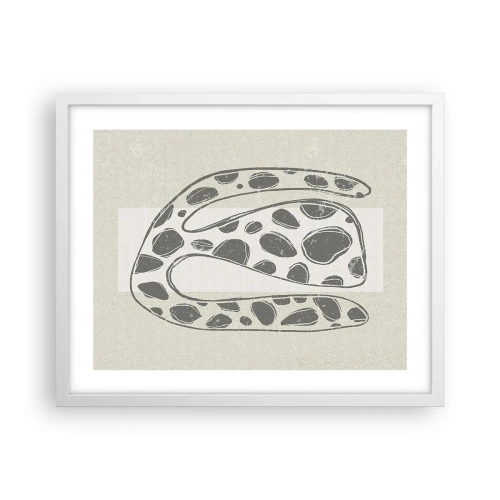 Poster in einem weißen Rahmen - Seltsame Kreatur - 50x40 cm