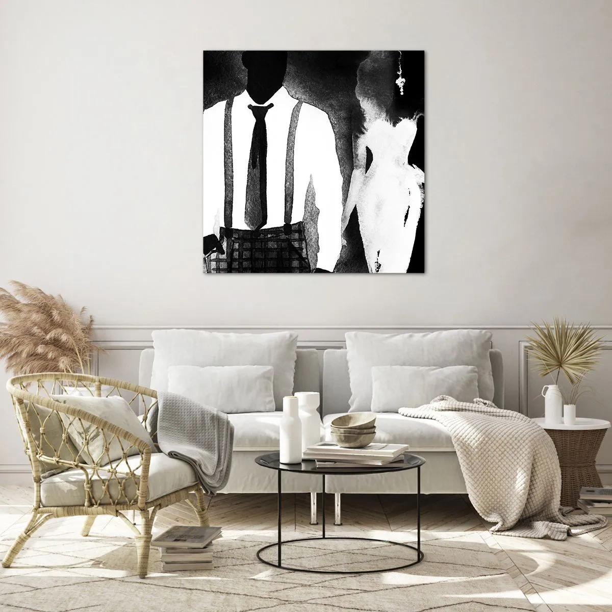 Glasbild - Bild auf glas - In Noir-Atmosphäre - 30x30 cm