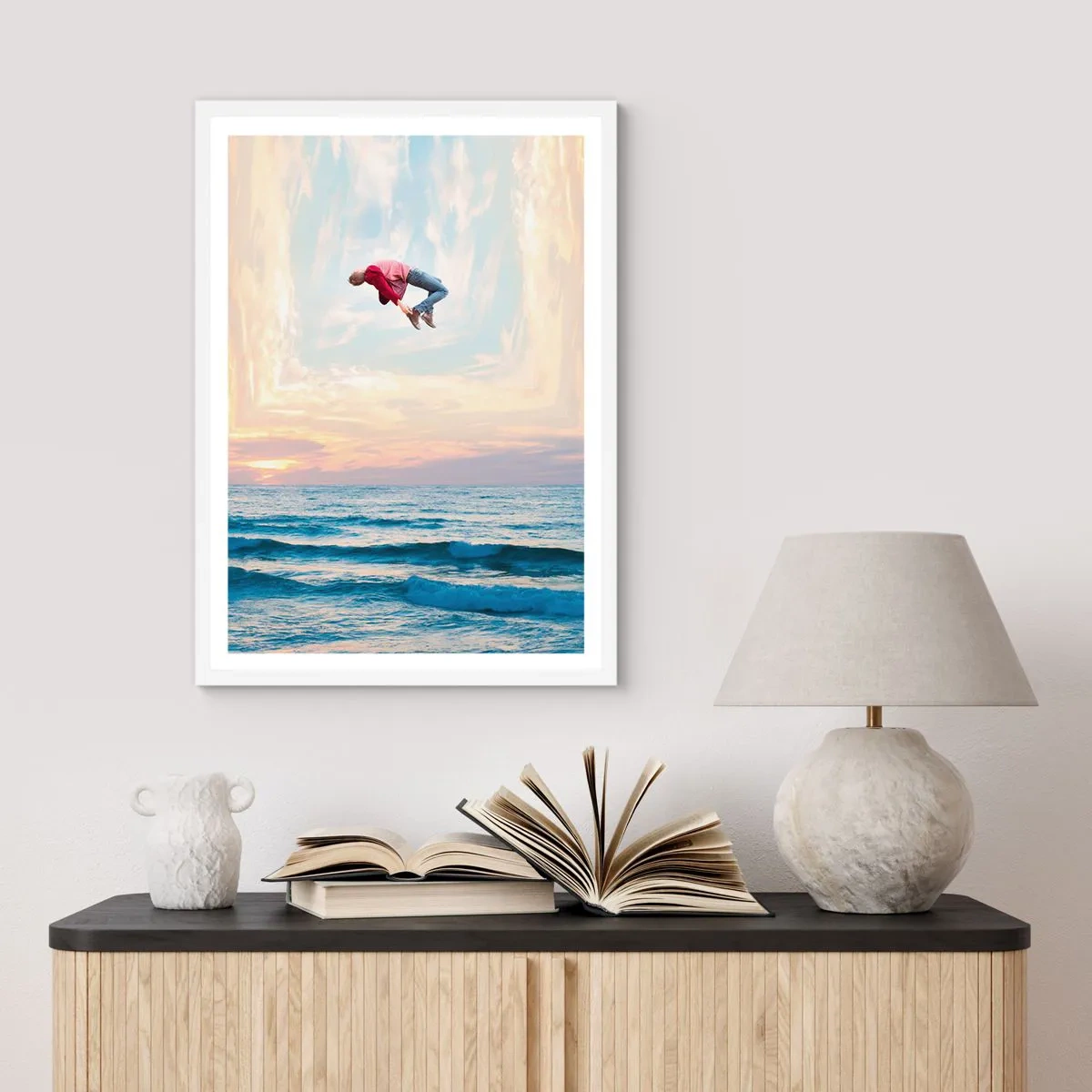 Poster in einem weißen Rahmen - In eine andere Dimension - 50x70 cm