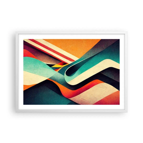 Poster in einem weißen Rahmen - Intensive Komposition - 70x50 cm