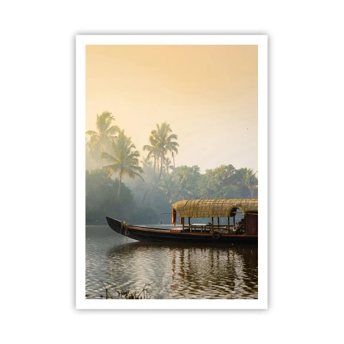 Poster - Haus am Fluss - 70x100 cm