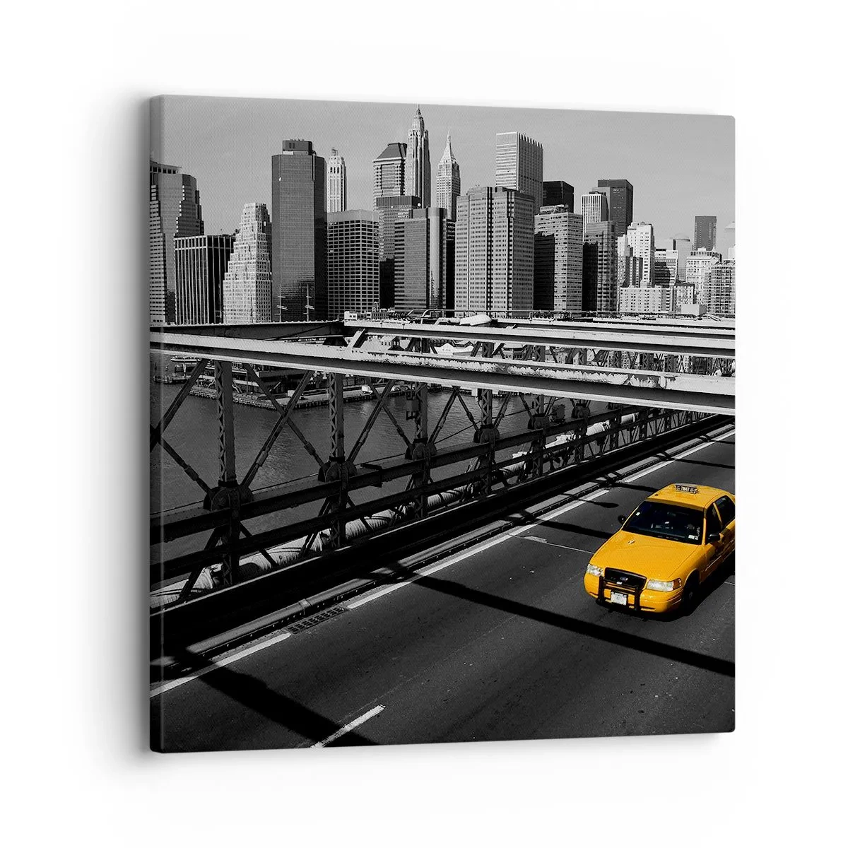 Bild auf Leinwand - Leinwandbild - Die Farbe einer Großstadt - 30x30 cm