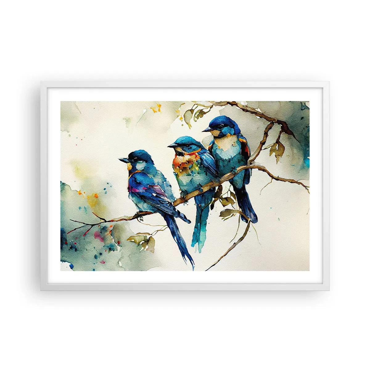 Poster in einem weißen Rahmen - War er beleidigt? - 70x50 cm