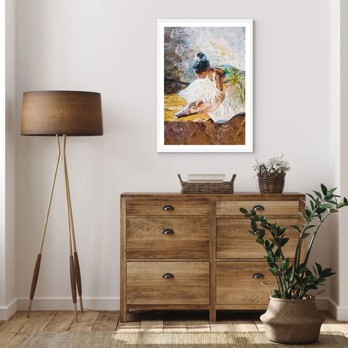 Poster in einem weißen Rahmen - Aus einem Gemälde von Degas - 30x40 cm