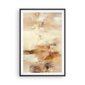 Poster in einem schwarzem Rahmen - Seele aus Bernstein - 61x91 cm