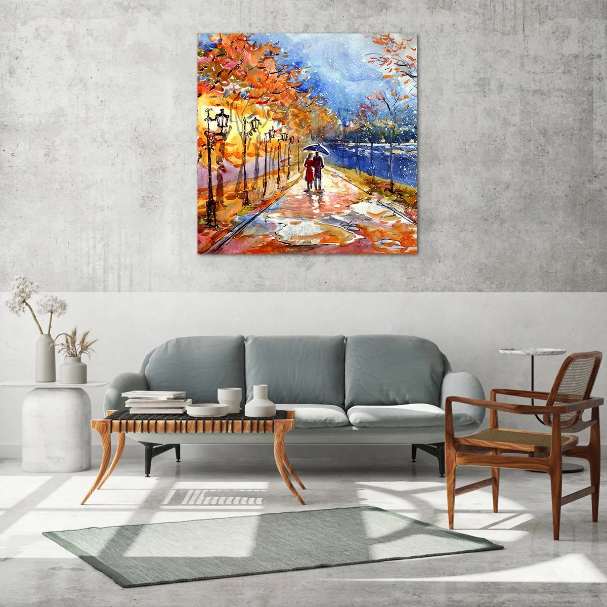 Glasbild - Bild auf glas - Gemeinsam bis an die Grenze der Zeit - 30x30 cm