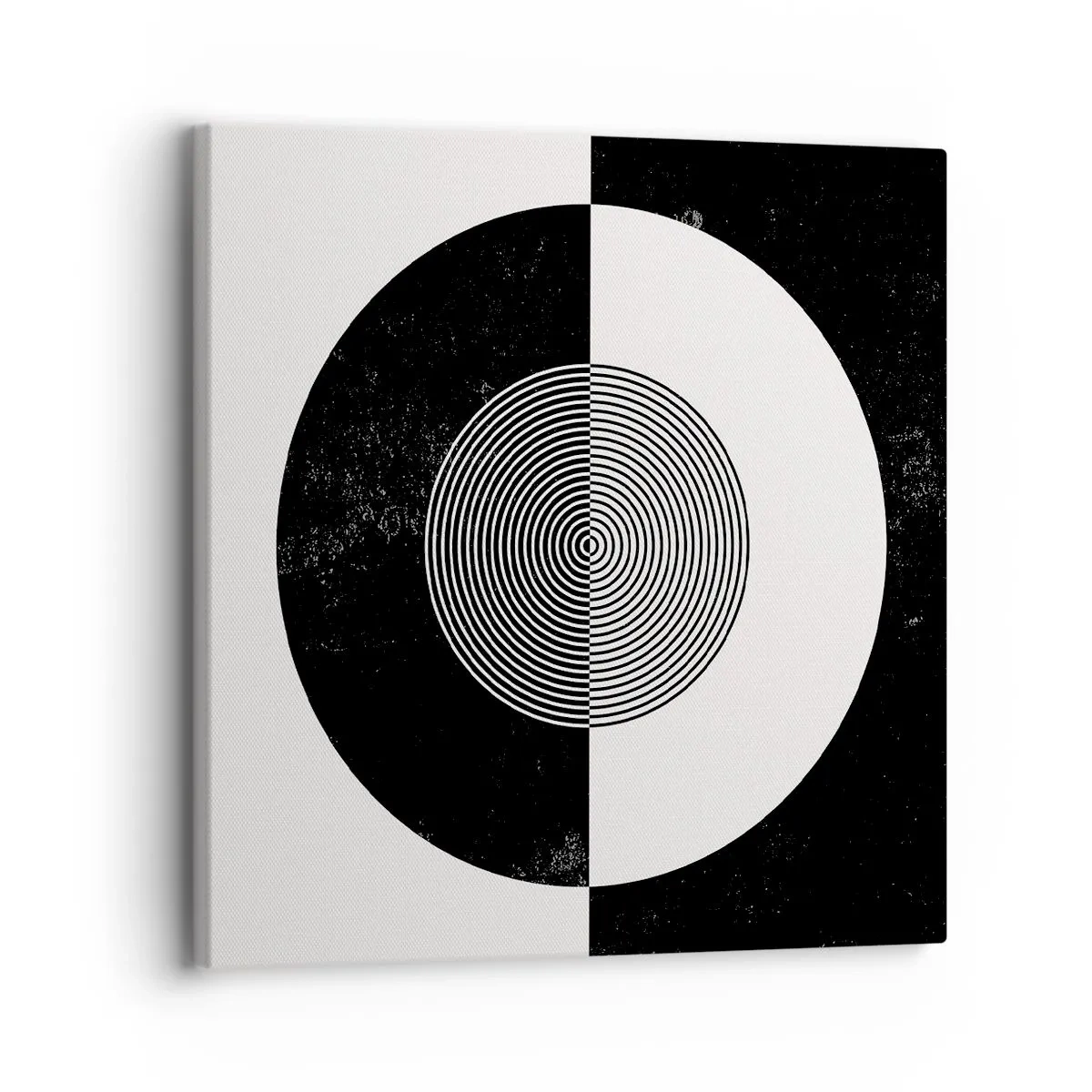 Bild auf Leinwand - Leinwandbild - Harmonie in Schwarz und Weiß - 30x30 cm