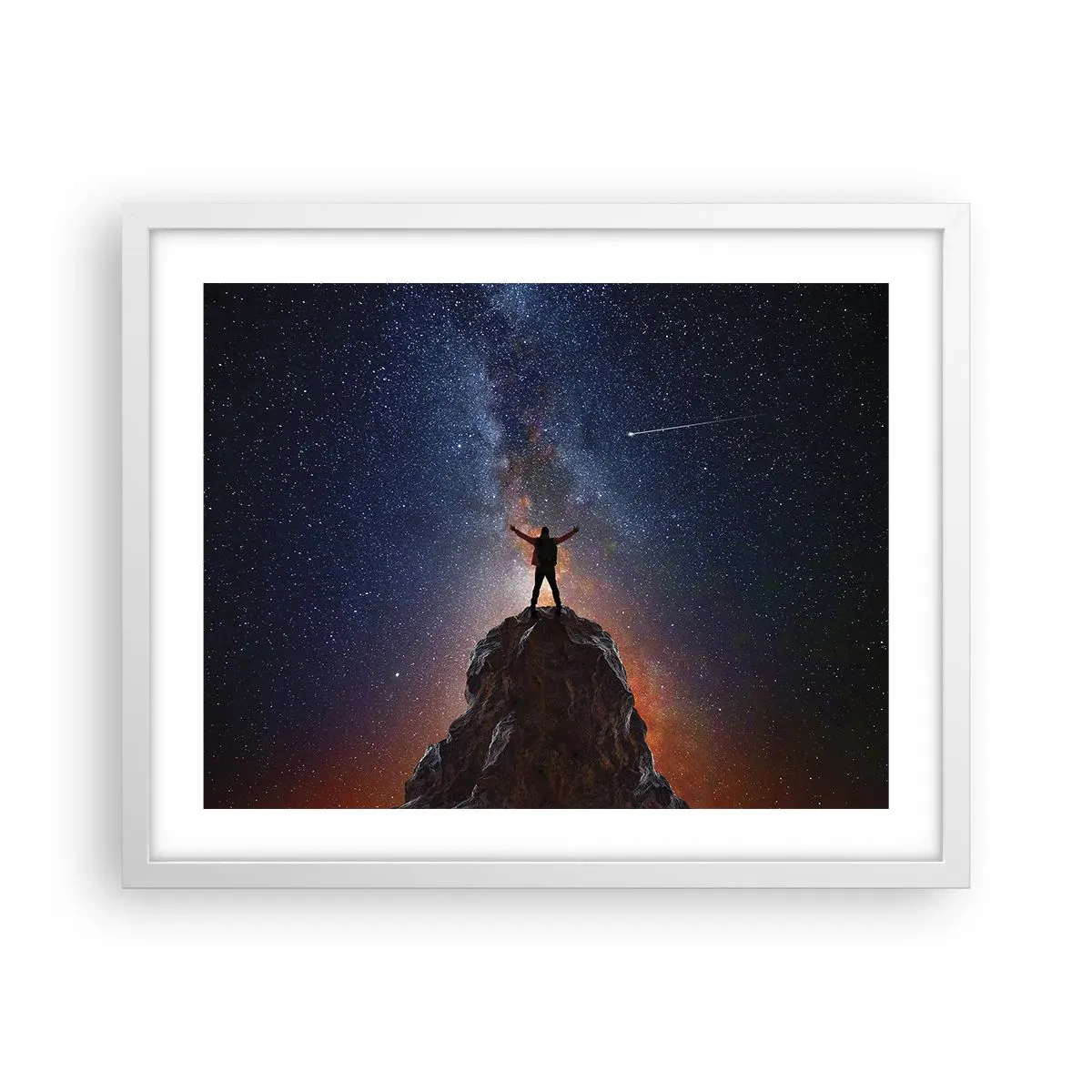 Poster in einem weißen Rahmen - Die Macht ist mit mir! - 50x40 cm