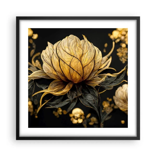 Poster in einem schwarzem Rahmen - Subtile Zerbrechlichkeit - 50x50 cm