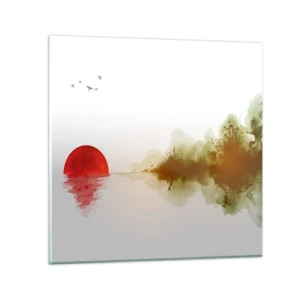 Glasbild - Bild auf glas - Versprechen der Ruhe - 30x30 cm