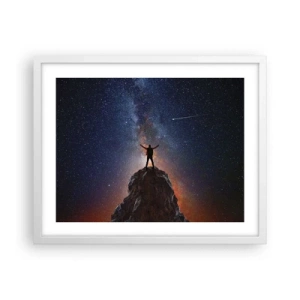 Poster in einem weißen Rahmen - Die Macht ist mit mir! - 50x40 cm