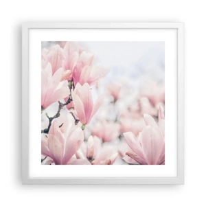 Poster in einem weißen Rahmen - Das Ideal der Subtilität - 40x40 cm