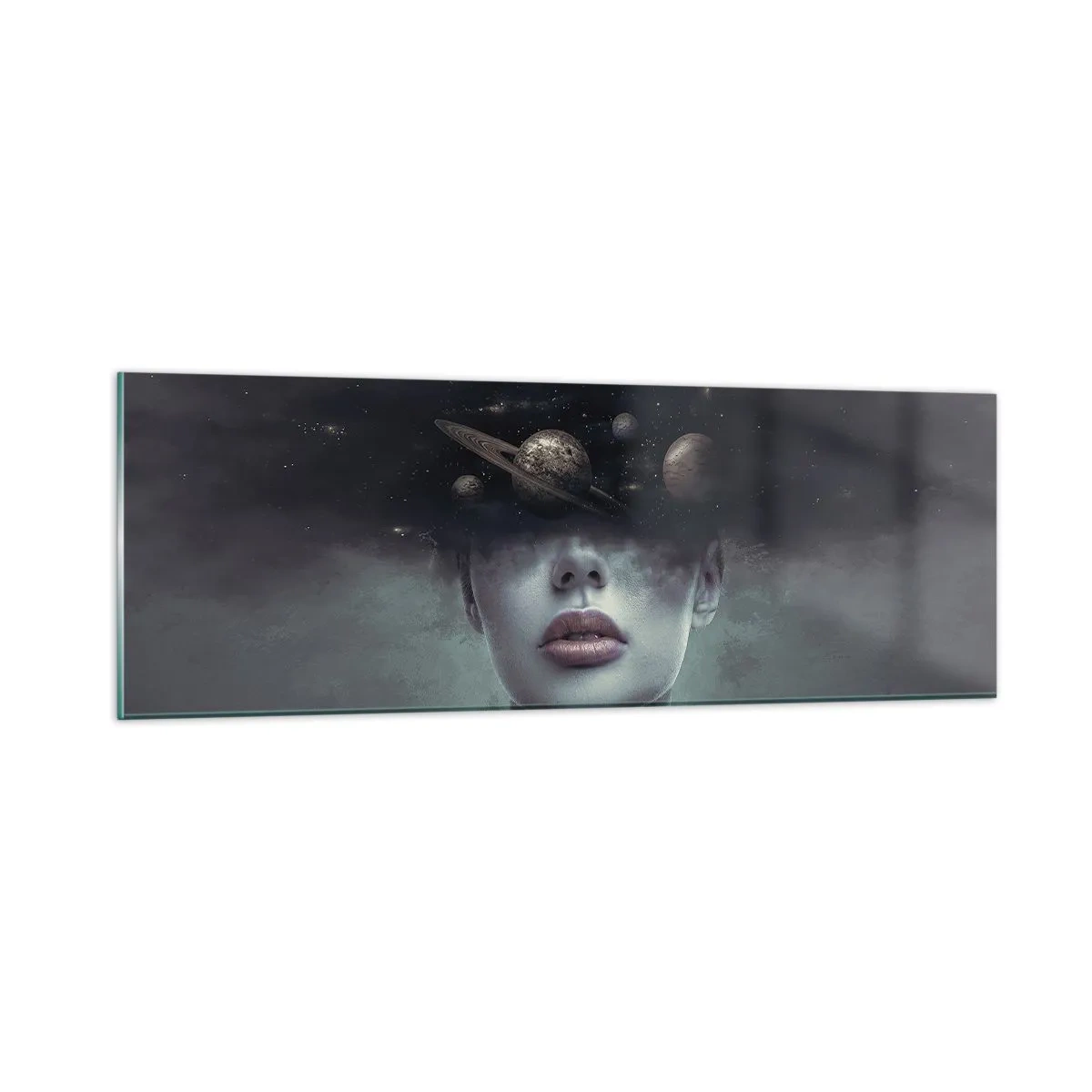 Glasbild - Bild auf glas - Und die Planeten spielen verrückt ... - 90x30 cm