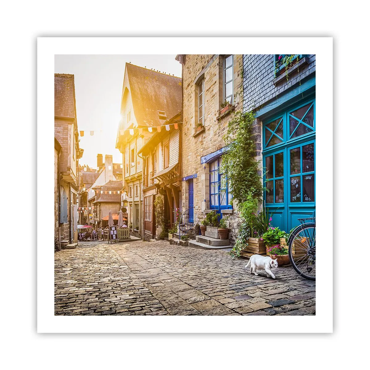 Poster - Der weiße Geist der Stadt - 60x60 cm